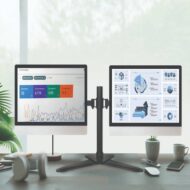 پایه نگهدارنده دو مانیتور رومیزی WLA012